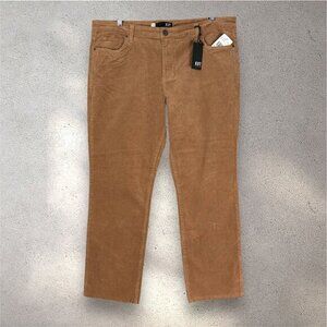 KUT From The Kloth Reese Ankle Straight Leg Pants Women’s 18 Brown Corduroy Y2k